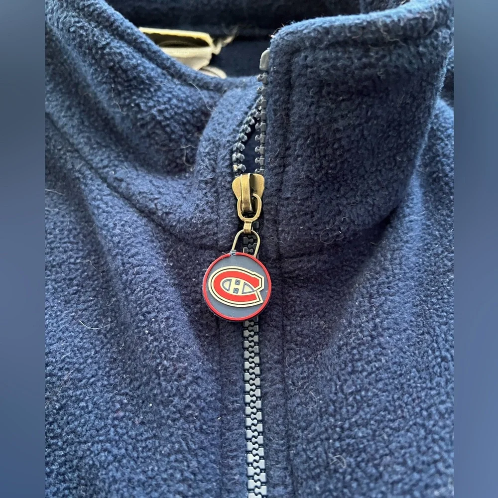 Vintage Montreal canadiens 100% polyester fleece vest - Picture 4 of 13
